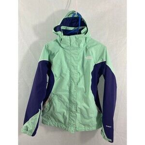 The North Face womens medium green blue parka ski coat